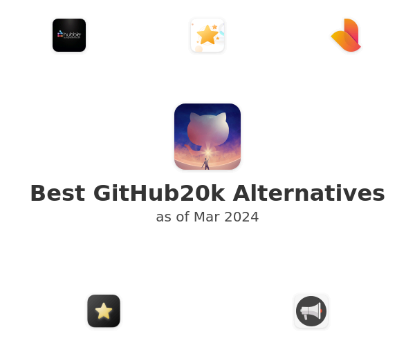 Best GitHub20k Alternatives