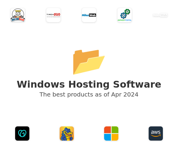 The best Windows Hosting products