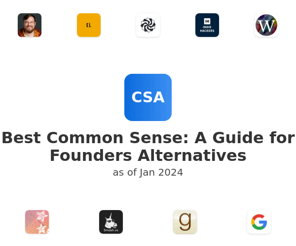 Best Common Sense: A Guide for Founders Alternatives
