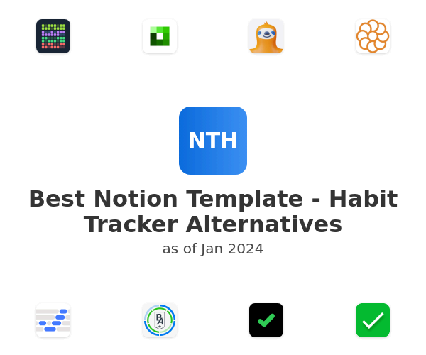 Best Notion Template - Habit Tracker Alternatives