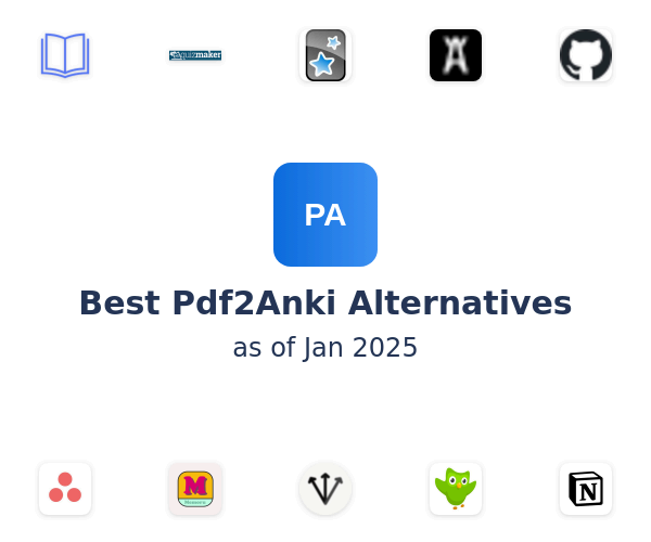 Best Pdf2Anki Alternatives