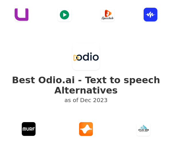 Best Odio.ai - Text to speech Alternatives