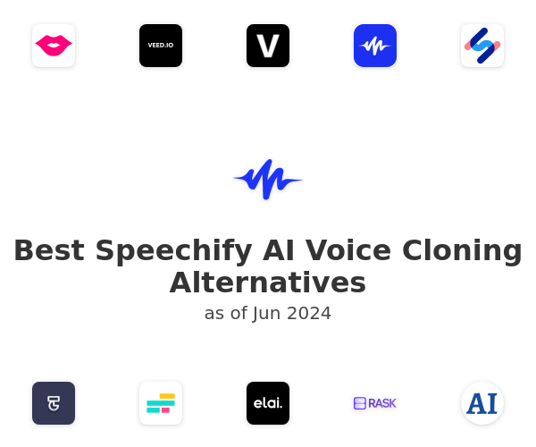 Best Speechify AI Voice Cloning Alternatives