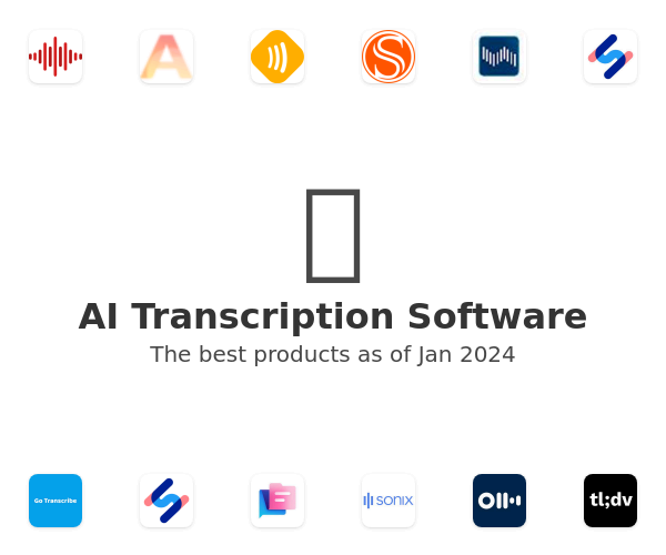 The best AI Transcription products