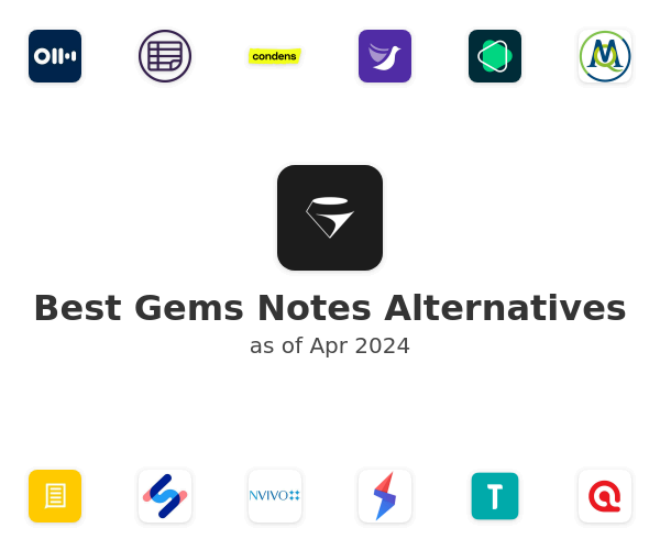 Best Gems Notes Alternatives
