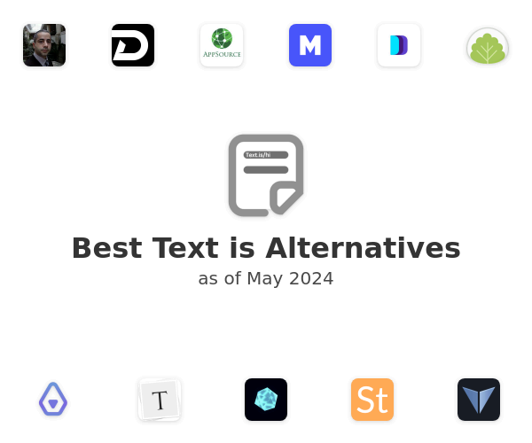 Best Text is Alternatives