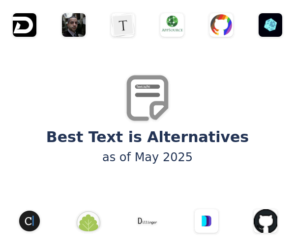 Best Text is Alternatives