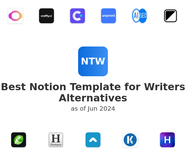 Best Notion Template for Writers Alternatives
