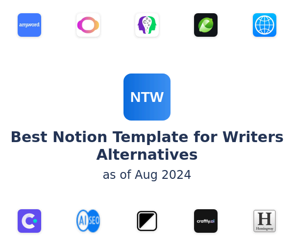 Best Notion Template for Writers Alternatives