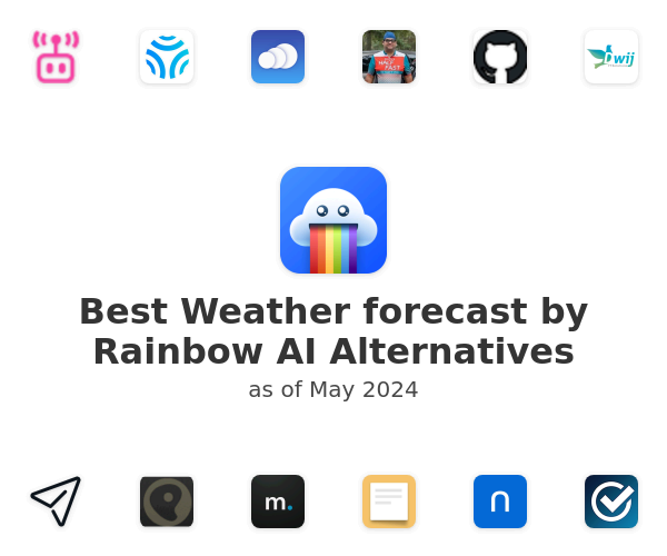 Best Weather forecast by Rainbow AI Alternatives