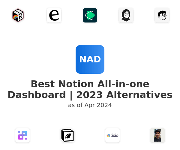 Best Notion All-in-one Dashboard | 2023 Alternatives