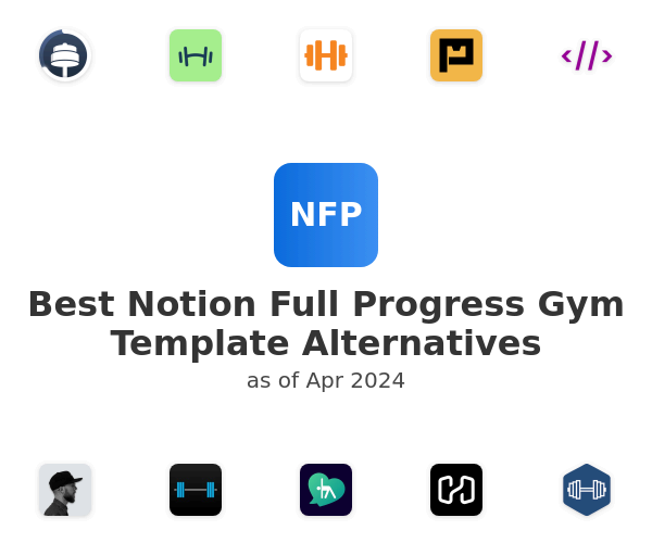 Best Notion Full Progress Gym Template Alternatives