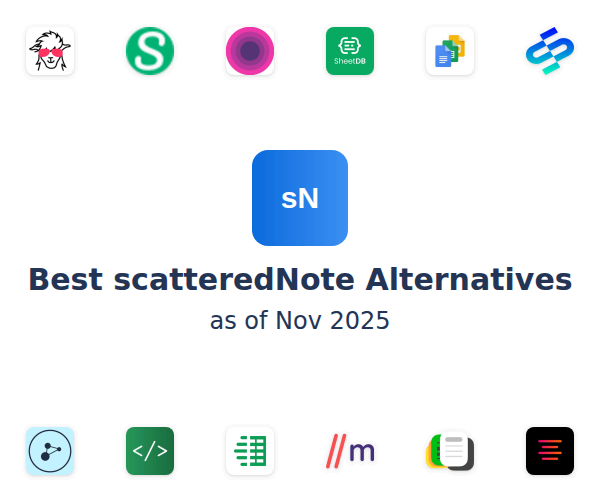 Best scatteredNote Alternatives