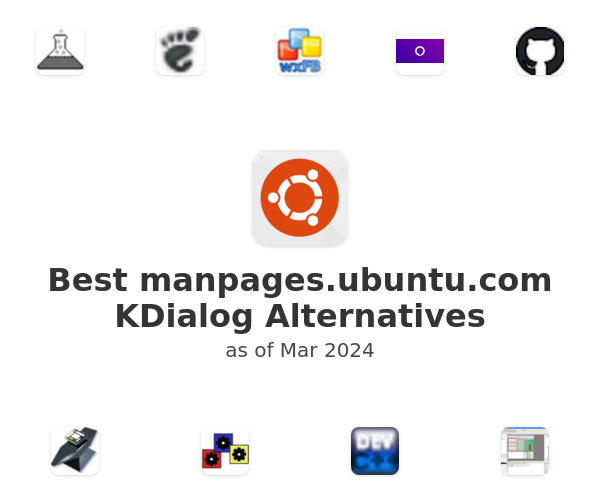 Best manpages.ubuntu.com KDialog Alternatives