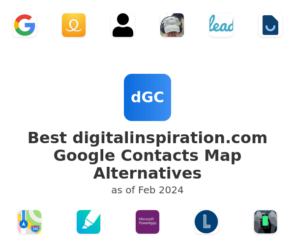 Best digitalinspiration.com Google Contacts Map Alternatives
