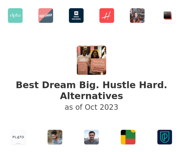 Best Dream Big. Hustle Hard. Alternatives