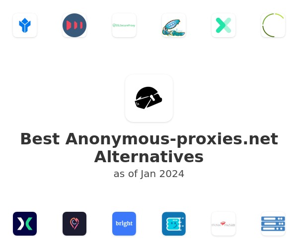 Best Anonymous-proxies.net Alternatives