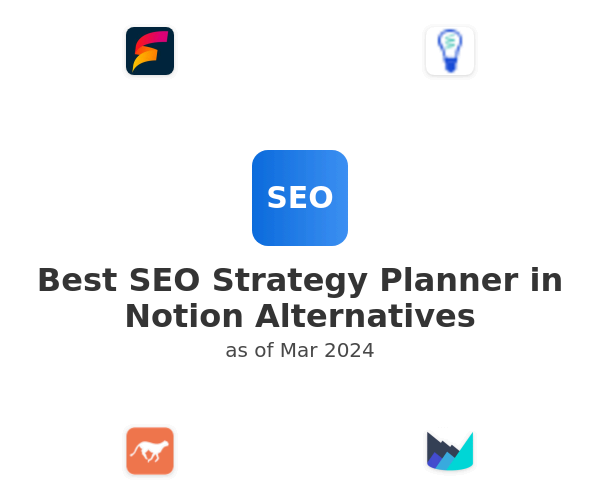Best SEO Strategy Planner in Notion Alternatives