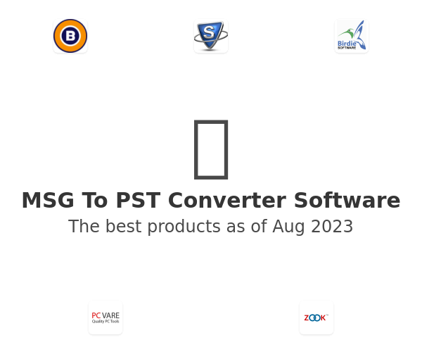 The best MSG To PST Converter products