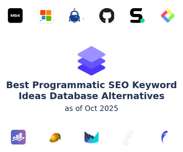 Best Programmatic SEO Keyword Ideas Database Alternatives