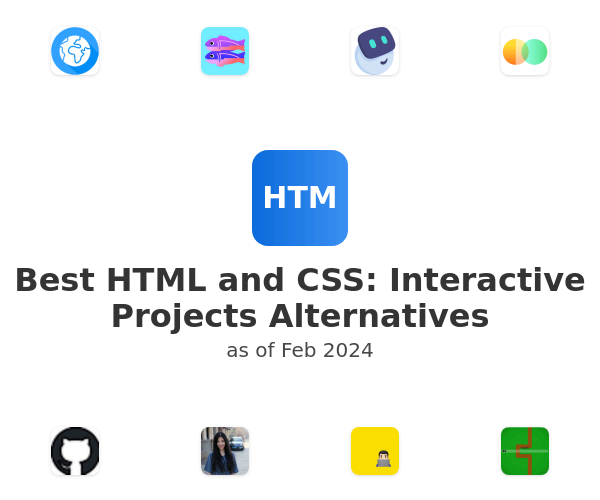 Best HTML and CSS: Interactive Projects Alternatives