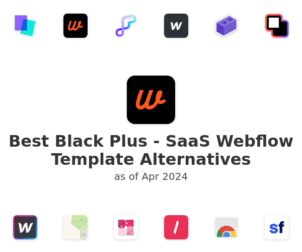 Best Black Plus - SaaS Webflow Template Alternatives