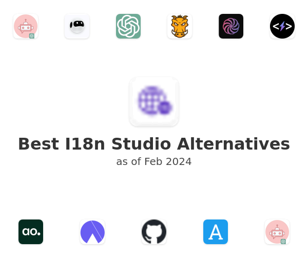 Best I18n Studio Alternatives