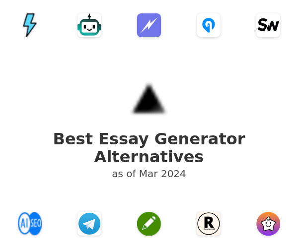 Best Essay Generator Alternatives