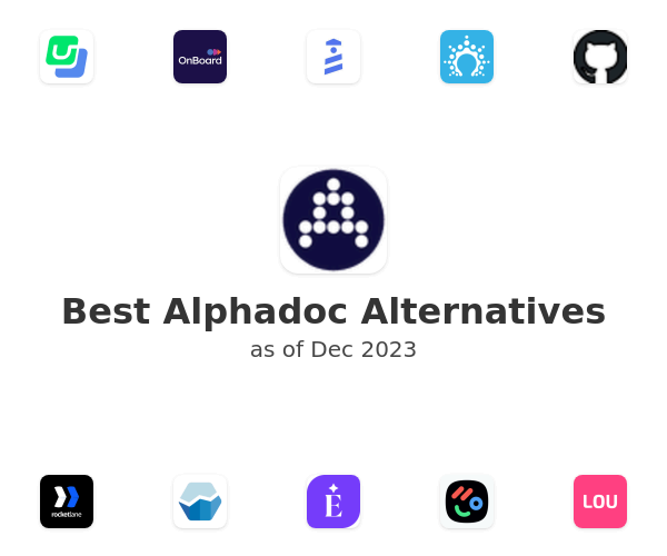 Best Alphadoc Alternatives