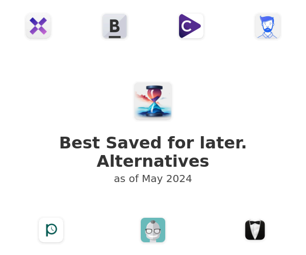 Best Saved for later. Alternatives