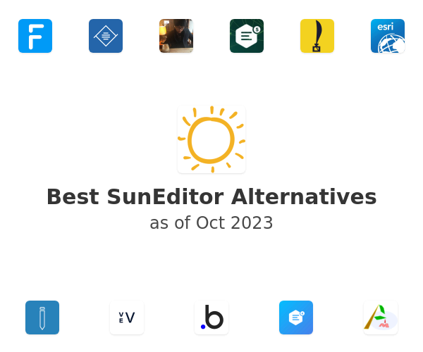 Best SunEditor Alternatives