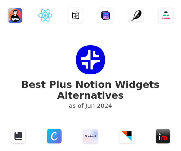 Best Plus Notion Widgets Alternatives
