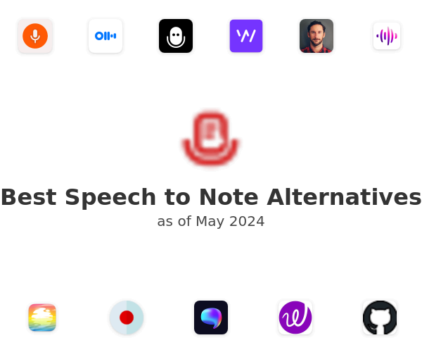 Best Speech to Note Alternatives
