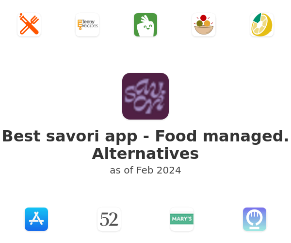 Best savori app - Food managed. Alternatives