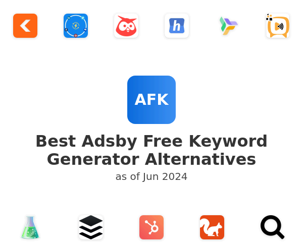Best Adsby Free Keyword Generator Alternatives
