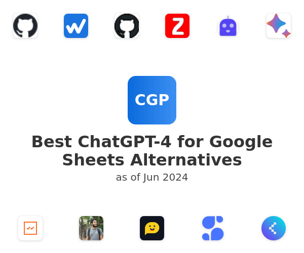 Best ChatGPT-4 for Google Sheets Alternatives