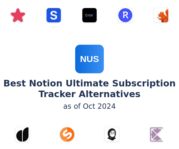 Best Notion Ultimate Subscription Tracker Alternatives