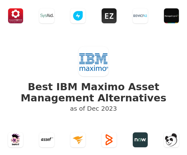 Best IBM Maximo Asset Management Alternatives