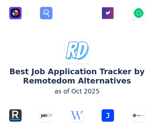 Best Job Application Tracker by Remotedom Alternatives