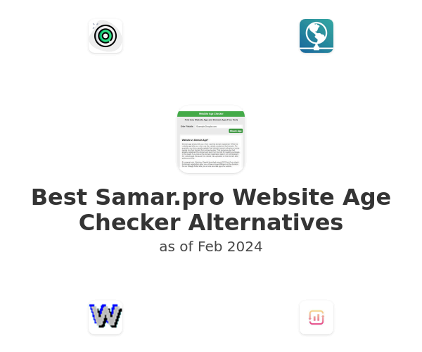 Best Samar.pro Website Age Checker Alternatives