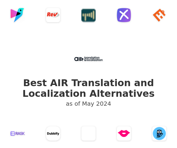 Best AIR Translation and Localization Alternatives