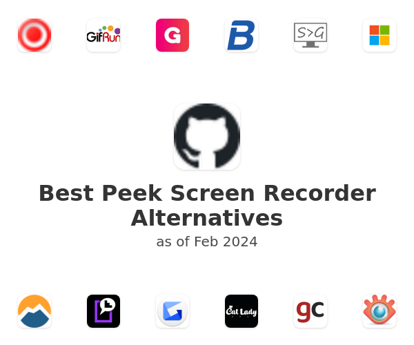 Best Peek Screen Recorder Alternatives