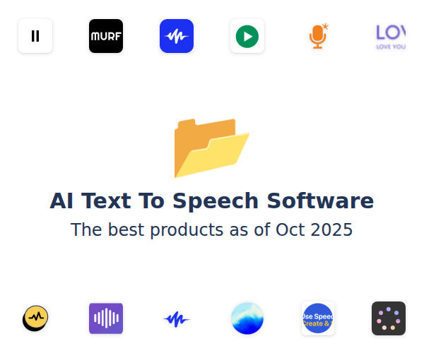 The best AI Text To Speech products