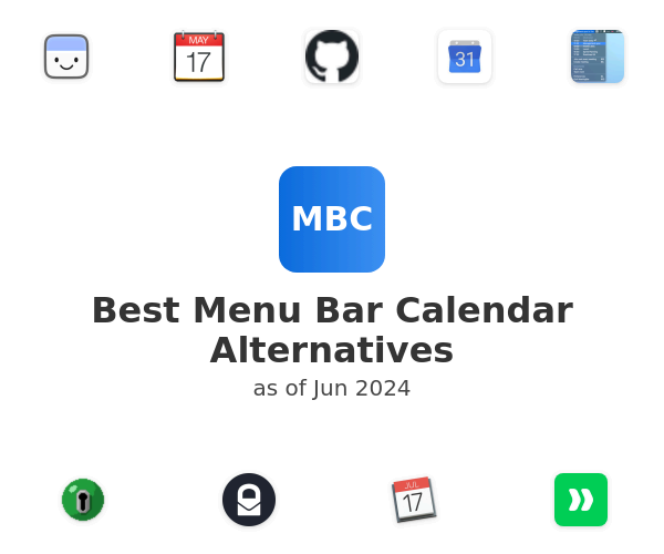 Best Menu Bar Calendar Alternatives