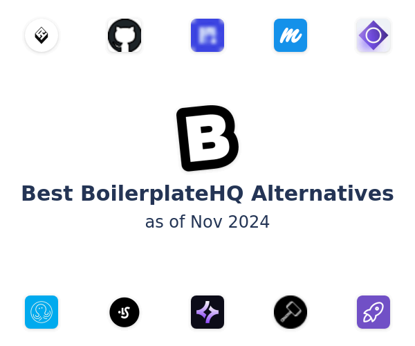 Best BoilerplateHQ Alternatives