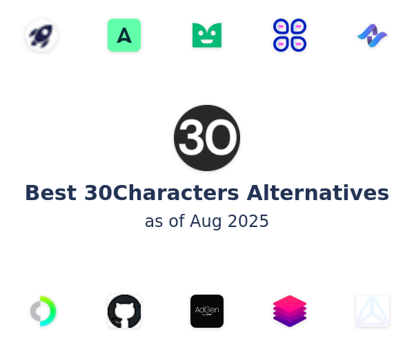 Best 30Characters Alternatives