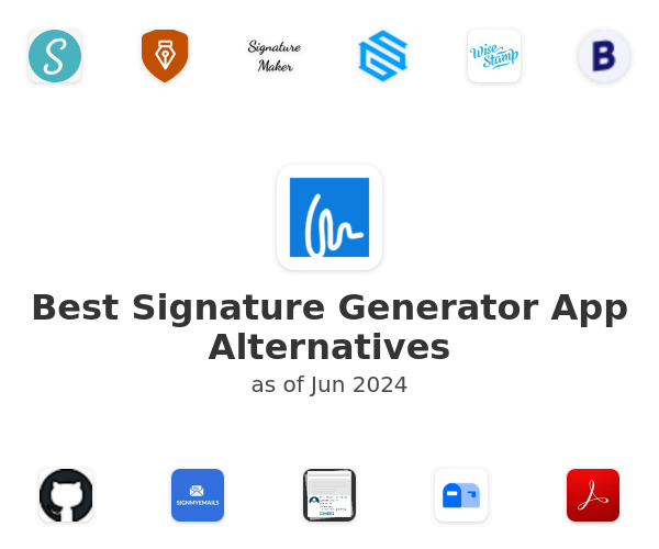 Best Signature Generator App Alternatives