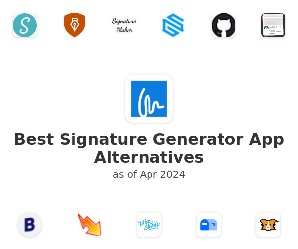 Best Signature Generator App Alternatives