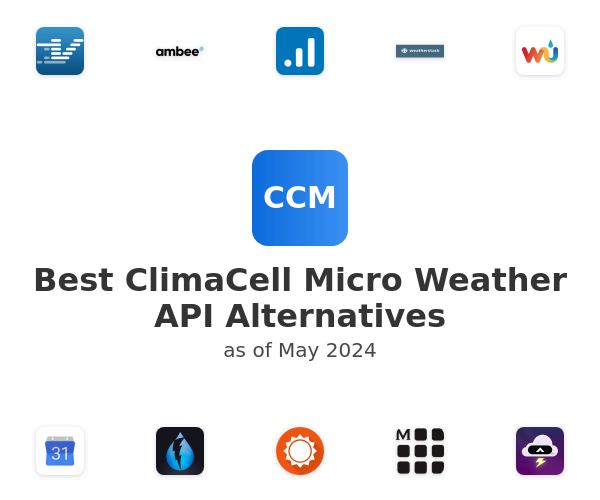 Best ClimaCell Micro Weather API Alternatives