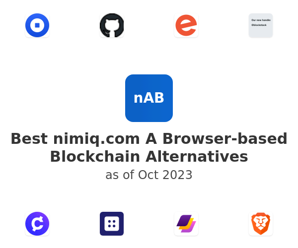 Best nimiq.com A Browser-based Blockchain Alternatives